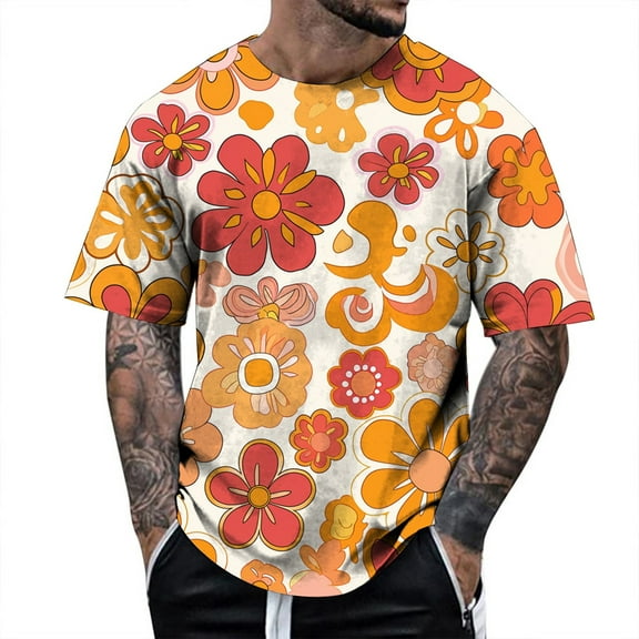 Men Blouses Mens Top Camisole Men Summer Shirts Tops Pullover Shirt Tech Shirt Mens Tunic Tops Snow Thermal Top Peach Long Sleeve Men's Long Sleeve Workout Crop Turtleneck Orange XL