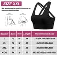 thumbnail image 2 of Ropa interior deportiva de alto impacto para mujer, ropa interior deportiva para correr con correa cruzada en la espalda, ropa interior con copas desmontables - Negro, 2 of 5