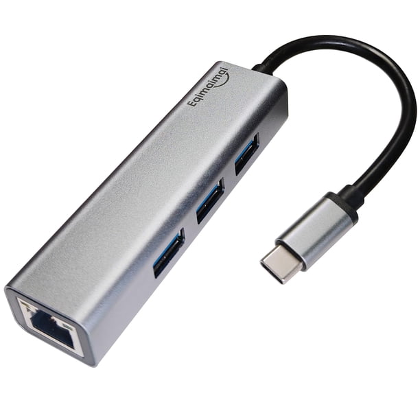 Adaptador Ethernet USB C Hub Empirical Thunderbolt 4/3 para MacBook