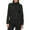 Black, variant on Women's Crinkled Asymmetric Front-Zip Moto Jacket Black M