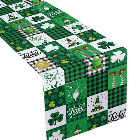 

Easter Decorations St. Patricks s Day Table Flag Trolley Decoration Tablecloth Irish Day Table Flag Table Runner Oil And Slip Resistants
