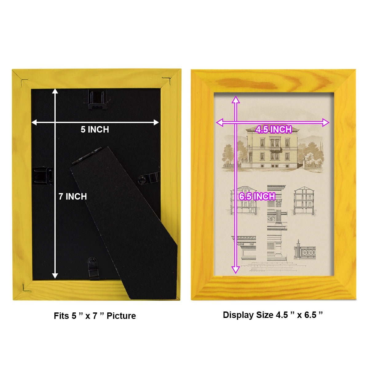 Estate and Plan II -Framed Print w/glass-Sunflower Yellow