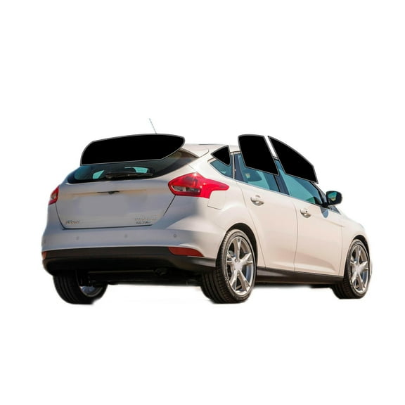Haiy Co - PreCut 2Ply 05% Window Tint Film Kit For 2012-2018 Ford Focus Hatchback -Side+Rear Window