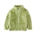 thumbnail image 5 of Girls Fleece Jacket Boy Jacket Kids Fleece Jacket Toddler Baby Boys Girls Autumn Winter Warm Sherpa Lining Outerwear Soft Lightweight, 5 of 9