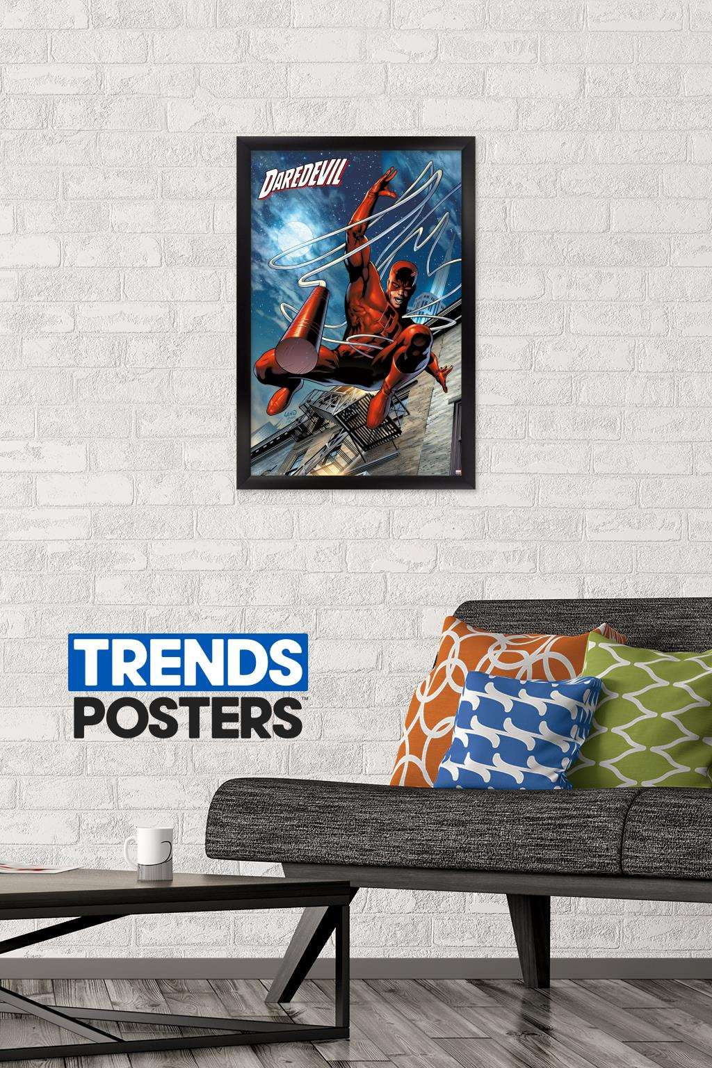 Marvel Comics - DaredeVil - Billy Club Wall Poster, 14.725" x 22.375", Framed