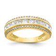 thumbnail image 1 of 10k Yellow Gold Cubic Zirconia Cz Ring, 1 of 9