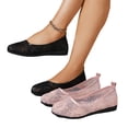 thumbnail image 5 of Willtoo Women's Flats Cut Out Round Toe Slip On Floral Ballet Flat Comfortable Lace Flats, 5 of 6