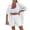 White, variant on WRKEKC Women Outfits Sets Summer Relaxed Vacation Style Loose Fit Shirt with Shorts Set for Casual Resort Wear and Travel