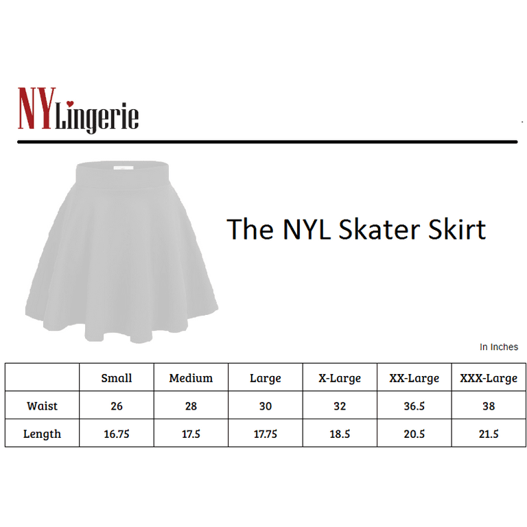 Skater skirt measurements cheap