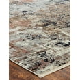 thumbnail image 3 of Cool Grey/Spice Abstract Area Rug 5'2" x 7'8" 5' x 8', 3 of 4