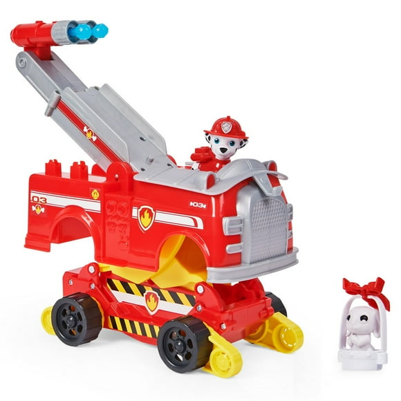 PAW Patrol, Marshall Rise and Rescue Transforming Toy Car with Action Figures and Accessories, Kids Toys for Ages 3 and up