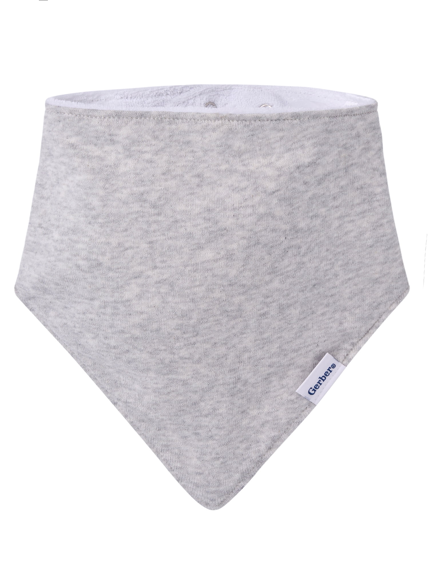Gerber Baby Boy or Girl Neutral Cotton Bandana Bibs, 3-Pack, One Size