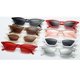 thumbnail image 3 of Women Vintage Triangle Mirrored Sunglasses Eyewear Designer Red Gray, 3 of 5