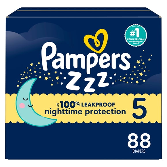 ZZZ Couches de Nuit, Taille 5 (27+ lbs), Protection Nocturne Couche Bébé Jetable