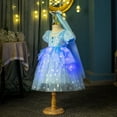 thumbnail image 3 of Toddler Girls Princess Costume Light Up Dress Little Girl Halloween Carnival Cosplay Birthday Party Wedding Formal Dress 3-8 Years, 3 of 9