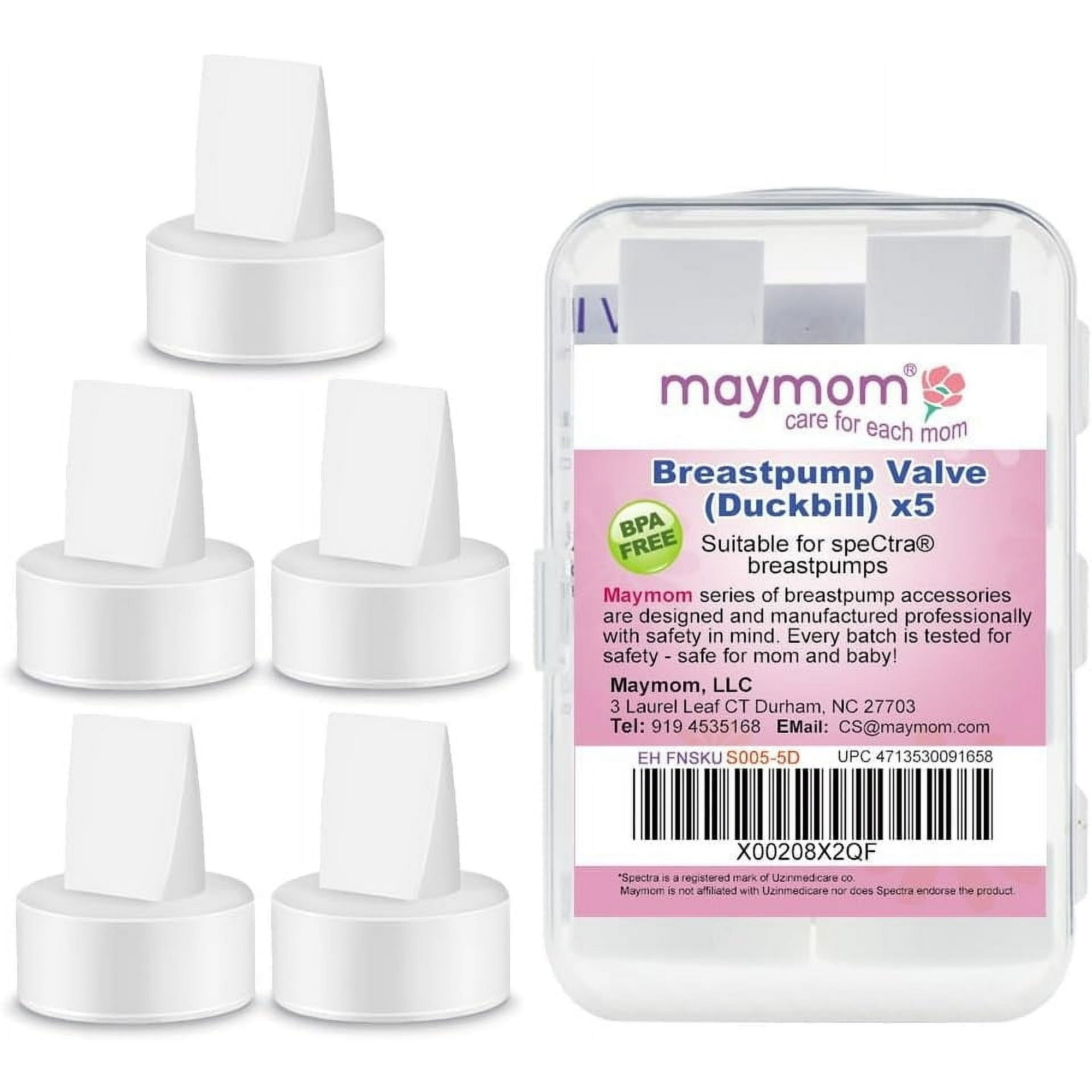 Maymom Duckbill Valves Compatible with Spectra, Replacement Duckbill Valve for Spectra Pump S1 S2 9 Plus Synergy Gold, Pump Parts Accessories, 5 ct