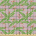 thumbnail image 2 of Exotic Fabric by the Yard Upholstery, Repetitive Banana Leaves Strelitzia Botany Pattern, Decorative Fabric for DIY and Home Accents, Rose Fern Green by Ambesonne, 2 of 5