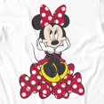 thumbnail image 3 of Disney Minnie Mouse Women's Happy Pile Of Bows T-Shirt (Bright White, S-XXL), 3 of 4