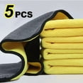 thumbnail image 3 of 5Pcs Thick Auto Wash Microfiber Towel Cleaning Drying Cloth Super Absorben, 3 of 6