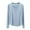 Light Blue, variant on SwiftWear Soft Modal Cotton Blend Pajama Top - Women's Crew Neck Sleepwear & Home Loungewear Long Sleeve Comfort Fit Blue