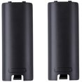 thumbnail image 1 of 2pcs Battery Back Door Cover Shell Replacement for Nintendo Wii Remote Controller -Black, 1 of 4