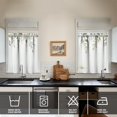 thumbnail image 4 of Watercolor Plant Leaves1(1) Kitchen Curtain Valance 3 Piece Home Curtains and Valance Set Curtain Sink Window Decor Window Treatment Tier 27.5x36 Length, 4 of 6