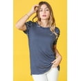 thumbnail image 3 of Eloges Women's Stripe Short Puff-Sleeve Tunic, 3 of 8