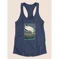 thumbnail image 3 of Wood Ibis Racerback Tank Women -John James Audubon Designs, Female XX-Large, 3 of 4