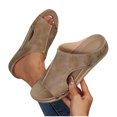 thumbnail image 5 of Mqqzkk Sandals For Women - Walking Shoes Faux Leather Dressy Slipper - Comfortable & Lightweight Fashion Casual Shoes, 5 of 5
