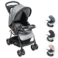 thumbnail image 1 of Carriola para Bebé Ligera y Plegable Asiento Reclinable Cinturón de 5 Puntos Charola Toldo Apta desde 6 Meses Hasta 18 kg - Gris, 1 of 6