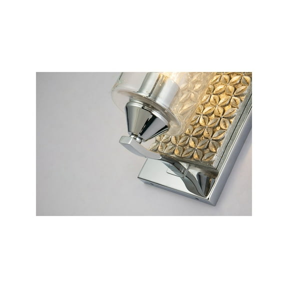 Lucas McKearn Arcadia 1-light Metal Bath Vanity Light in Polished Chrome/Silver