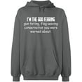 thumbnail image 2 of OXI Hoodie Sweatshirt - Conservative You Were Werned, Basic Casual Hoodie for Men's and Women Fleece Hoodie Long Sleeve - Graphite Heather 3X-Large, 2 of 3