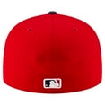 thumbnail image 4 of Men's New Era  Red/Black  Cleveland Guardians  Authentic Collection On Field 59FIFTY Fitted Hat, 4 of 5