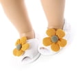 thumbnail image 4 of Baby Girls Flower Sandals with Headband Soft Sole Infant Slippers Comfort Toddler Summer Beach Princess Dress Shoes, 4 of 5