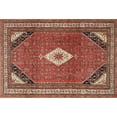 thumbnail image 1 of Ahgly Company Machine Washable Indoor Rectangle Traditional Orange Salmon Pink Area Rugs, 3' x 5', 1 of 7