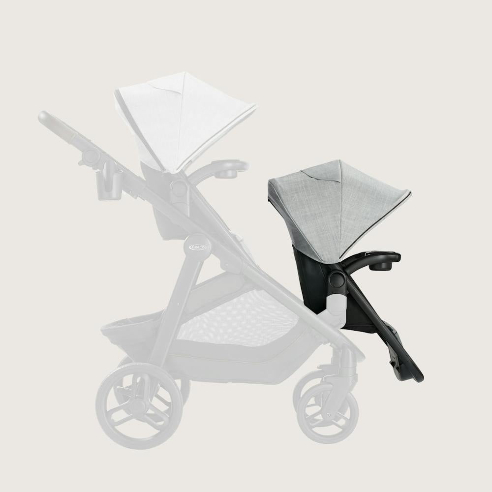 Graco Premier Modes Nest2Grow Stroller Second Seat, Midtown, Grey