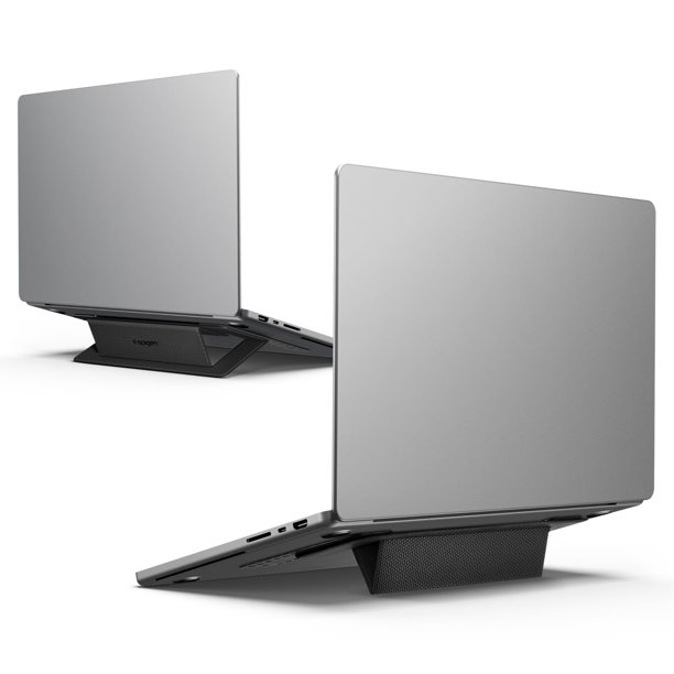 Soporte para laptop Spigen Slim Fold plegable y portátil, negro