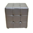 thumbnail image 3 of Greatime OM1001 Cube Ottoman, White, 3 of 5