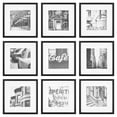 thumbnail image 3 of Gallery Perfect's 9-Piece, Gallery Wall Frame for 8" x 8" or 12" x 12" Photos - Black, 3 of 12