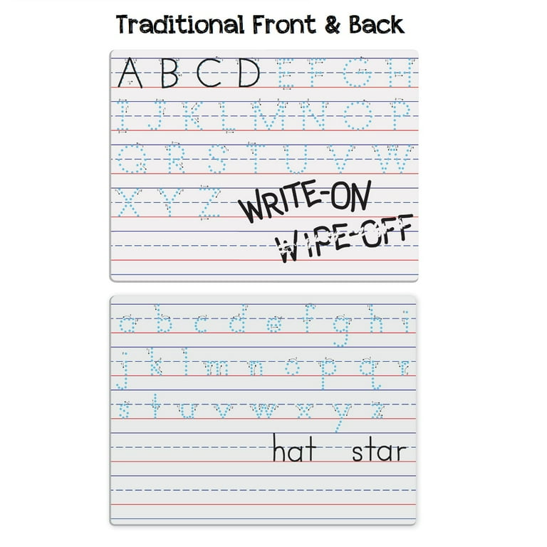 LAURI Traditional Manuscript Magnetic Dry-Erase Board 