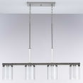 thumbnail image 4 of Progress Lighting Mast 4-Light Island Pendant, Brushed Nickel, Clear and Etched Glass Shades, 4 of 4