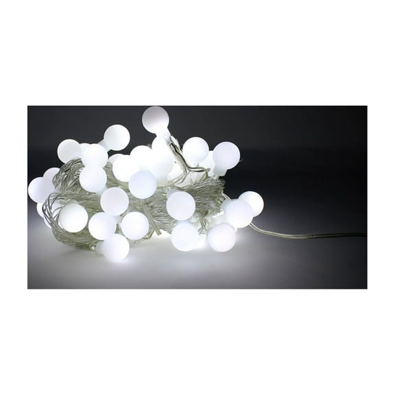 Perfect Holiday - 50 White LED String Light Bulb with Connector - for Home Decoration, Christmas Lighting