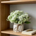 thumbnail image 4 of Inerposs Artificial Flower Arrangement, Lifelike Silk Bouquet with Ceramic Vase, Home Office Wedding Table Decor, Sustainable Potted Plant for Living Space, 4 of 6
