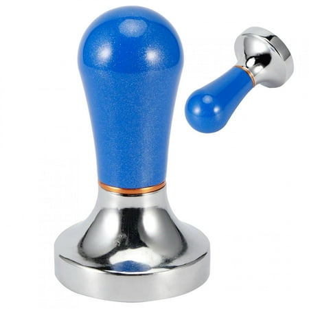 BOKYAN 57mm Aluminum Alloy Flat Espresso Tamper, Coffee Powder Press Tool for Home Barista, Dark Blue (2.24 in / 57 mm)