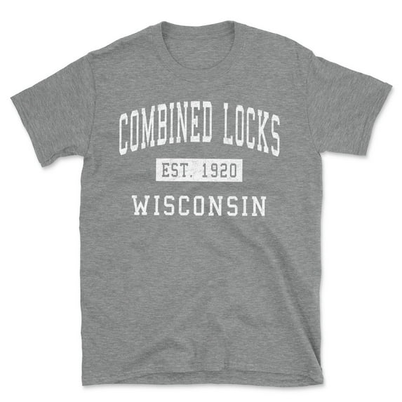 Combined Locks Wisconsin Classic Established Men's Cotton T-Shirt