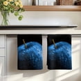 thumbnail image 7 of Blue Fruit Kitchen Towels Set of 3, Modern Minimalist Decor Black Background Absorbent Dish Towels for Kitchen, Microfiber Hand Towel, Quick Drying Tea Towel for Cleaning Decorative Dishcloths, 7 of 7