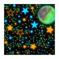 thumbnail image 1 of 1 Estrellas y luna que brillan en la oscuridad para techo, luna luminosa de 11 pulgadas, 1449 estrellas, 1 of 4