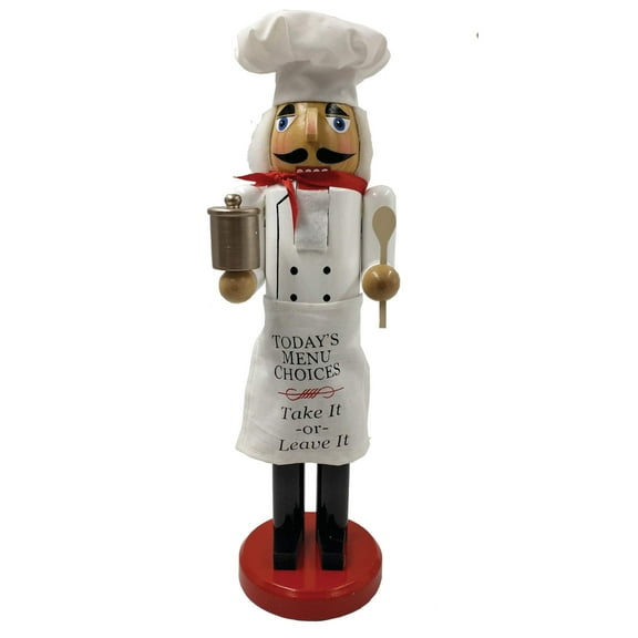 14 inch Today's Menu Choices Nutcracker - white