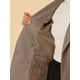thumbnail image 5 of Abrigo de trench de longitud media con cinturón y doble botonadura para mujer Inspire Chic, talla XL, color marrón, 5 of 7