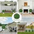 thumbnail image 7 of 25.6" Artificial Boxwood Topiary Ball Trees: 2 Pack Fake Shrubs with Spike –  Resistant & Fade Resistant Faux Bushes,  Spring Artificial Plants for Outdoor Indoor Front Porch Garden, 7 of 7